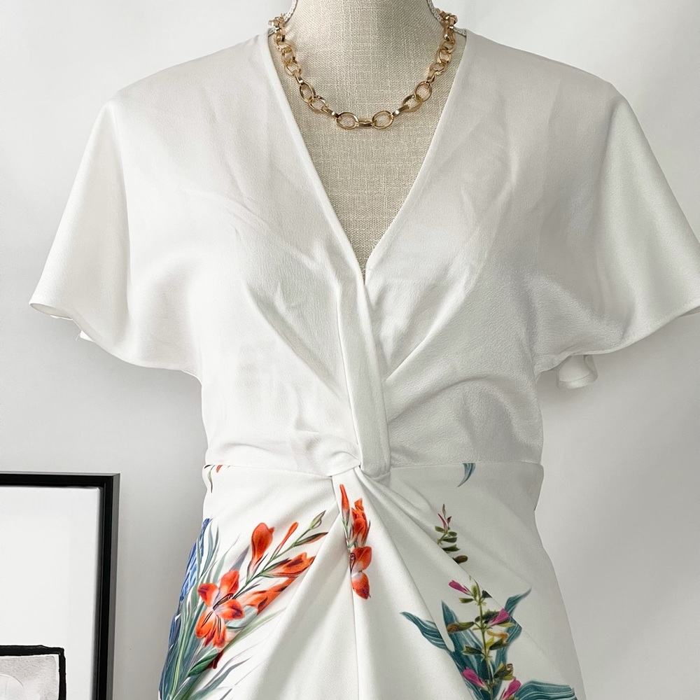 Sale Ted Baker Nerris Jamboree Twist Detail Dress Siz… Gem